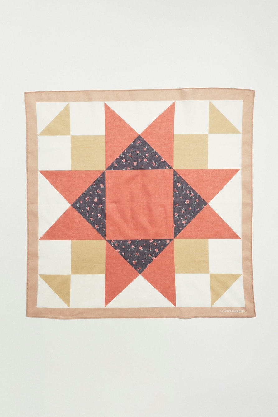 quilt square bandana